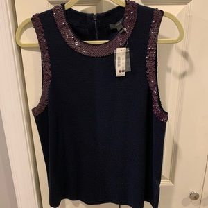 J crew Sweater Tank with sequins
